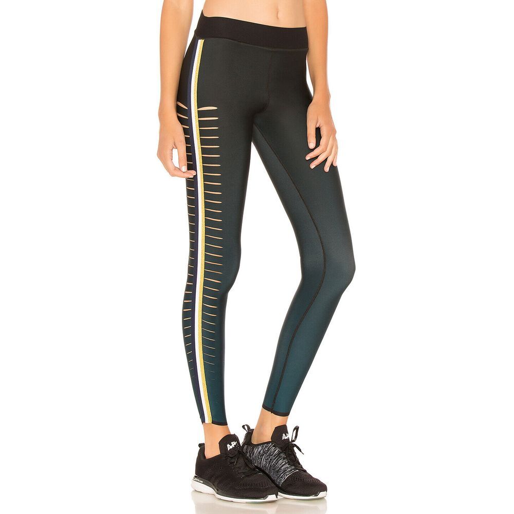 EUC UltraCor Ultra Silk Slash Collegiate Legging in Gradient Teal [SZ XS ] #2368